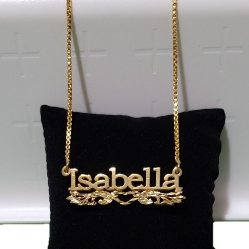Jewelry necklace pendant name "Isabella"
